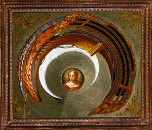 Optik İllüzyonlar Bir geminin anamorfik resmi, c 1744-1774 by Unbekannt