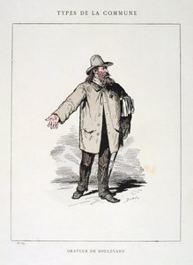 Bulvar konuşmacısı, Paris Komünü, 1871 by Unbekannt