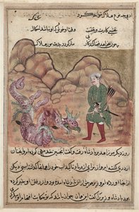 Bir Papağan Masallarından Sayfa Tuti-nama: Elli ikinci gece: Dindar adamın oğlu..., c. 1560. by Unbekannt