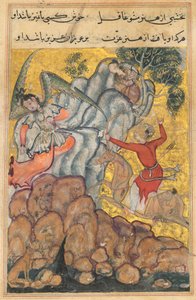 Bir Papağan Masallarından Sayfa Tuti-nama: Otuz dördüncü gece: Üçüncü talip..., c. 1560. by Unbekannt