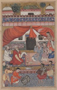 Bir Papağan Masallarından Sayfa Tuti-nama: Otuz üçüncü gece: Evlilik hazırlığı..., c. 156 by Unbekannt