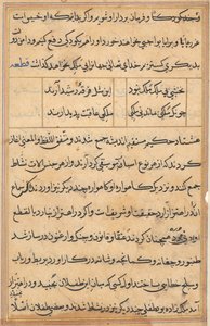 Bir Papağan Tuti-nama Masallarından sayfa: metin sayfası, c. 1560. by Unbekannt
