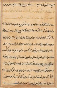 Bir Papağan Tuti-nama Masallarından sayfa: metin sayfası, c. 1560. by Unbekannt