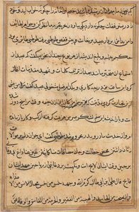 Bir Papağan Tuti-nama Masallarından sayfa: metin sayfası, c. 1560. by Unbekannt