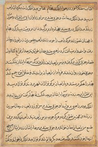 Bir Papağan Tuti-nama Masallarından sayfa: metin sayfası, c. 1560. by Unbekannt