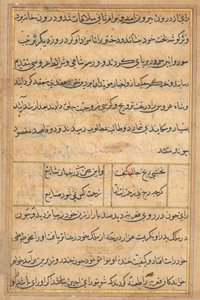 Bir Papağan Tuti-nama Masallarından sayfa: metin sayfası, c. 1560. by Unbekannt