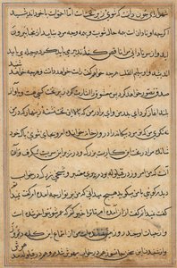 Bir Papağan Tuti-nama Masallarından sayfa: metin sayfası, c. 1560. by Unbekannt