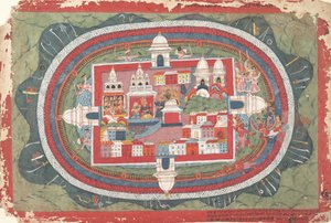 Dağınık bir Bhagavata Purana El Yazması