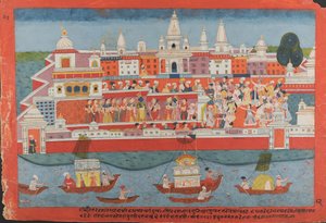 Dağınık bir Bhagavata Purana El Yazması