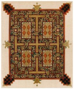 Lindisfarne İncillerinden bir sayfa, MS 710-721 by Unbekannt