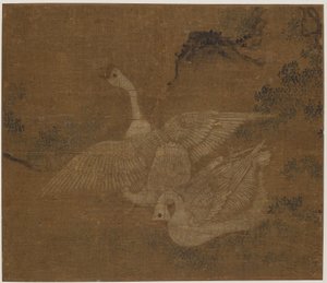 Bir çift yerli kaz, Muhtemelen Ming hanedanı, 1368-1644. by Unbekannt