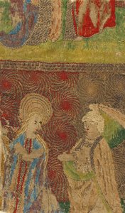 Bakire ve Gabriel Annunciate ile Panel, Almanca, 15. yüzyıl. by Unbekannt