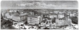 Belediye binasının tepesinden Chicago Panoraması, ABD, 1871 by Unbekannt