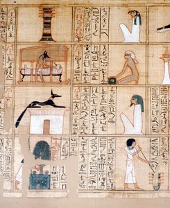 Papirüs, Mumyalama, Anubis, Eski Mısır, MÖ 10. yüzyıl by Unbekannt