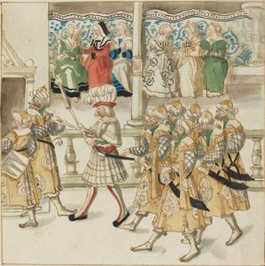 Doğu Kostümlü Geçit Şövalyeleri, c. 1515. by Unbekannt