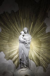 Paris, Fransa Saint-Francois-Xavier Kilisesi Bakire ve çocuk heykeli, Paris, Fransa by Unbekannt