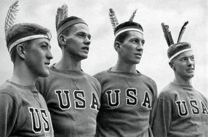 Amerikan altın madalyalı sekizinci kürek takımının bir parçası, Berlin Olimpiyatları, 1936 by Unbekannt