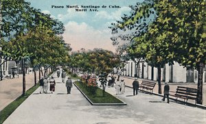 Paseo Marti, Santiago de Cuba, c1910. by Unbekannt