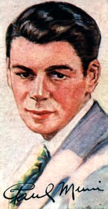Paul Muni, 1895-1967, Akademi Ödüllü çok yönlü oyuncu, 20. yüzyıl by Unbekannt