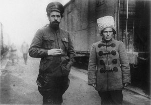 Pavel Dybenko ve Nestor Makhno by Unbekannt