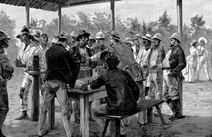 Batı Hintli işçilere ödeme yapmak, 1888 by Unbekannt
