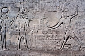Düşmanlarını cezalandıran Firavun, Khnum Tapınağı, Ptolemaios ve Roma Dönemleri by Unbekannt