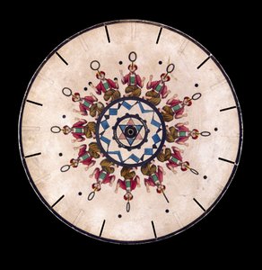 Bir hokkabaz gösteren Phenakistiscope (Phenakistoscope) diski, c 1830 by Unbekannt