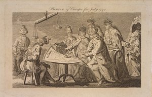 Temmuz 1772, 1772 için Avrupa Resmi by Unbekannt