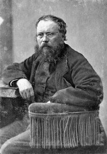 Pierre Joseph Proudhon, Fransız çokuluslu siyaset filozofu, c1845-1868 by Unbekannt