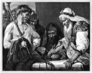 Dikenli Tacı Örmek, 1875 by Unbekannt