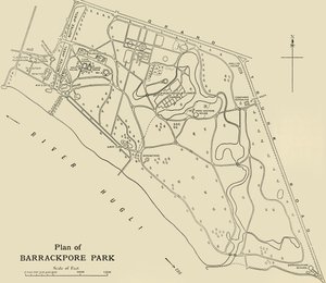 Barrackpore Park Planı, 1925. by Unbekannt