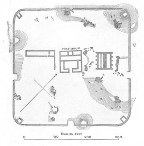 Hardknott Kalesi Planı, Cumberland, 1902 by Unbekannt