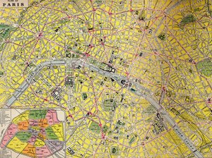 Paris Planı - Işık Şehri Merkez Bölgesi, c1930