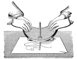 Planchette veya Ouija tahtası, 1885 by Unbekannt