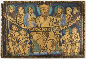Aziz Paul ve Müritleri ile Plaket, İngiliz, yak. 1160-80. by Unbekannt