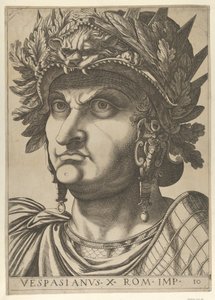 Levha 10: Vespasian, başı hafifçe sola dönük, 
