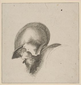 Levha 10: Bir askerin başı, Drawing Basics I principii del disegno, 1641