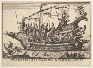 Plaka 13: Cupid Meleagro ve Tideo Argonotes condotti..., 1664 tarafından yönetilen Argonauts Meleager ve Tydeus by Unbekannt