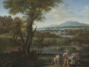 Balıkta yüzüğünü bulan Polycrates, 17. yüzyıl by Unbekannt