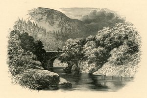 Aberglaslyn Köprüsü, Kuzey Galler, c1890. by Unbekannt