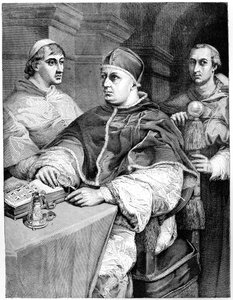 Papa Leo X, Giulio de Medici, geleceğin Papa Clement VII ve Kardinal de Rossi, 1882 by Unbekannt