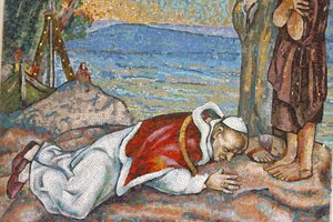 Papa Paul VI Kutsal Toprakları öperken, İsrail by Unbekannt