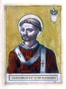 Papa Zephyrinus I by Unbekannt
