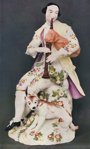 WD-CO işaretli porselen figür. Derbi, yaklaşık 1760, c1760 by Unbekannt