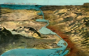 Port-Said - Kanalın Planı, c1918-c1939. by Unbekannt