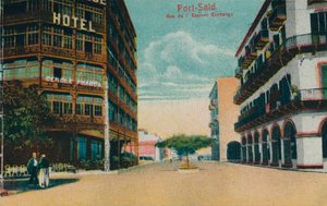 Port-Said. Rue de lEastern Exchange, c1900 by Unbekannt