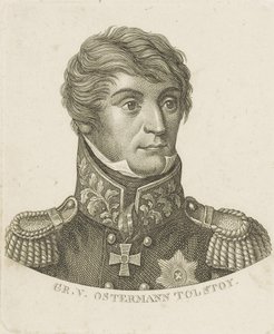 Kont Alexander Ivanovich Ostermann-Tolstoy'un Portresi 1772-1857, c. 1800. by Unbekannt