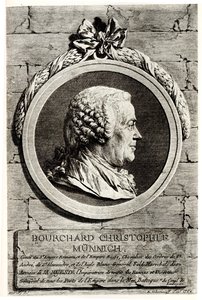 Kont Burkhard Christoph von Munnich'in Portresi 1683-1767 by Unbekannt