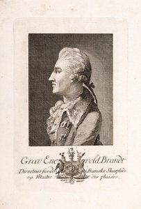 Kont Enevold Brandt 1738-1772'nin Portresi. by Unbekannt