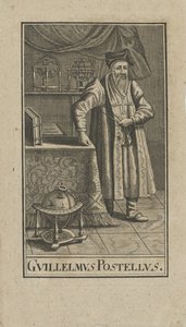 Guillaume Postel 1510-1581'in portresi, 1740'tan önce. by Unbekannt